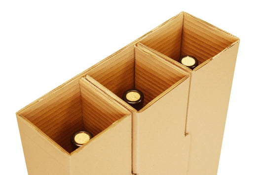 Flaschenversandkarton für 12 Flaschen (Wein) inkl. Einlage I UPS + DHL zertifiziert (SB)