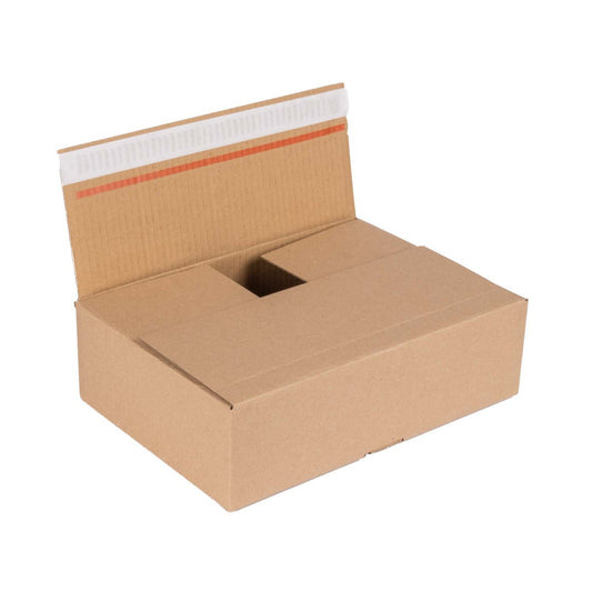 DHL Kleinpaket als Automatikbodenkarton 350x250x80 mm (Außenmaße)