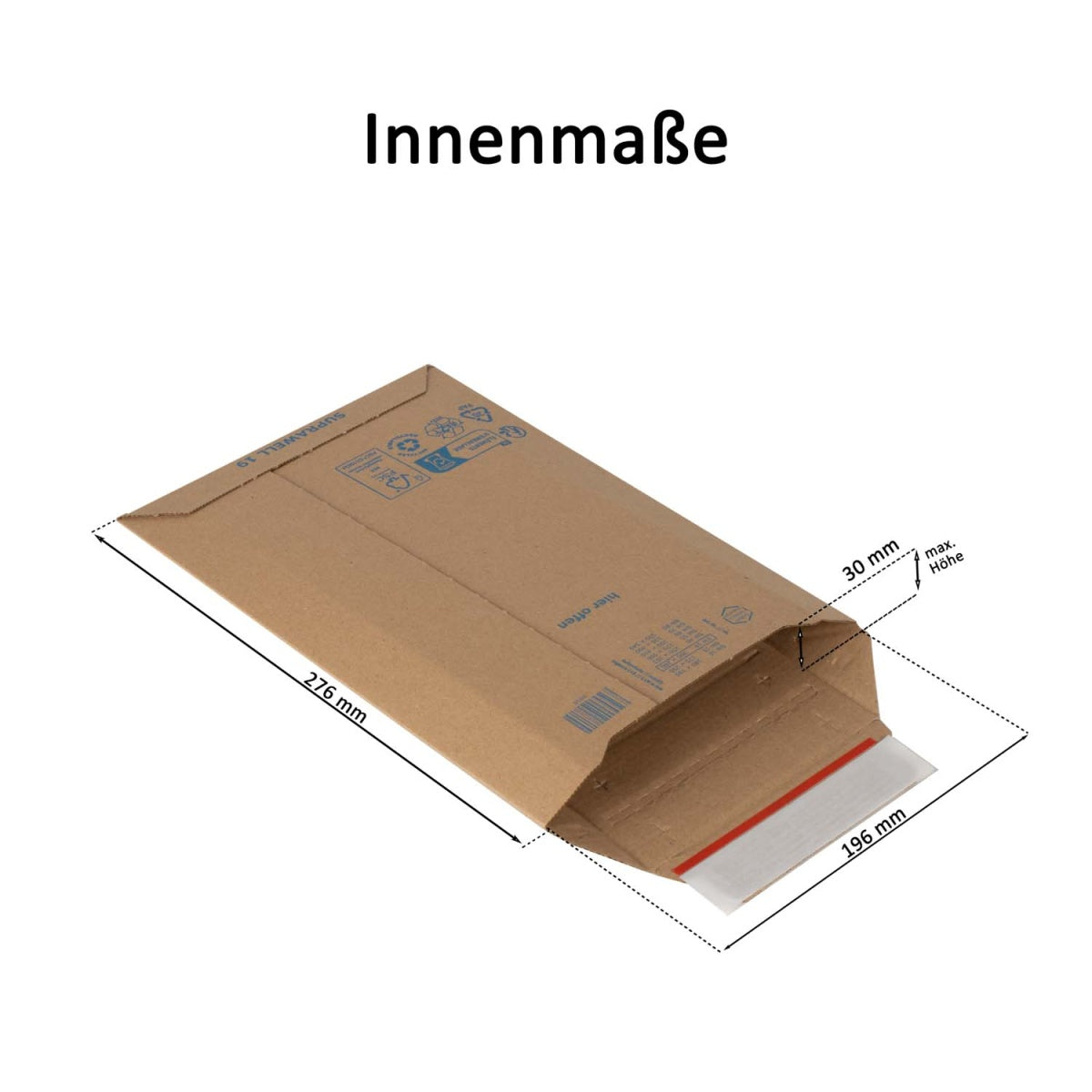 Versandtasche aus Wellpappe 200x280mm * Suprawell * SW19