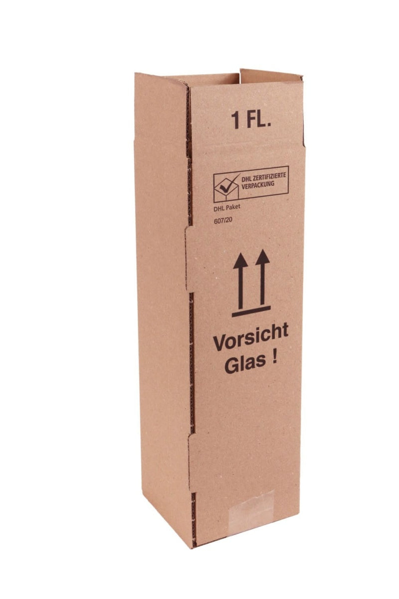 Flaschenversandkarton für 1 Flasche (Wein) I UPS + DHL zertifiziert