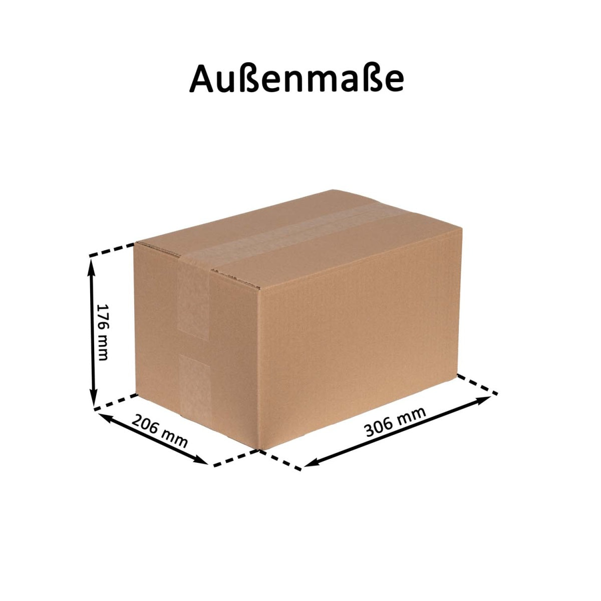 Faltkarton 1-Wellig 300x200x170mm