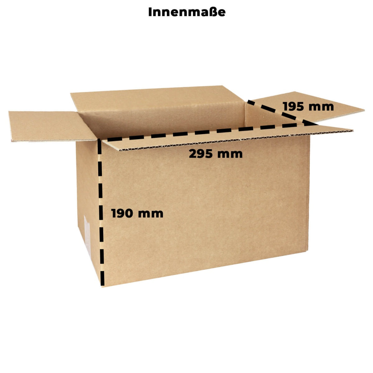 Faltkarton 1-Wellig 295x195x195mm