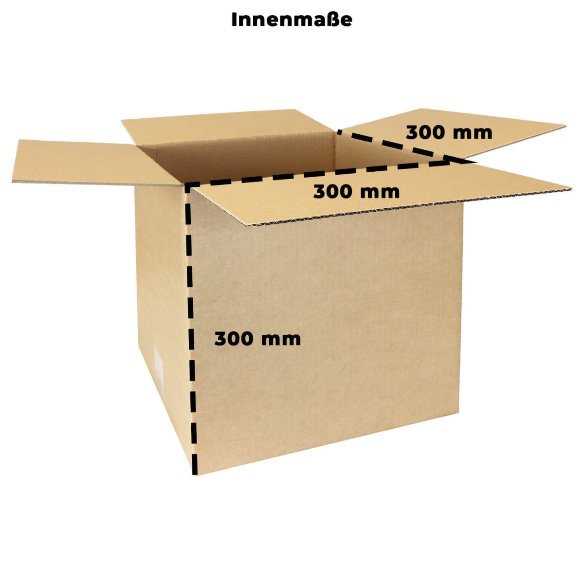 Faltkarton 1-Wellig 300x300x300mm