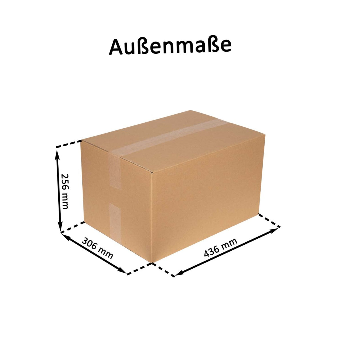 Faltkarton 1-Wellig 430x300x250mm