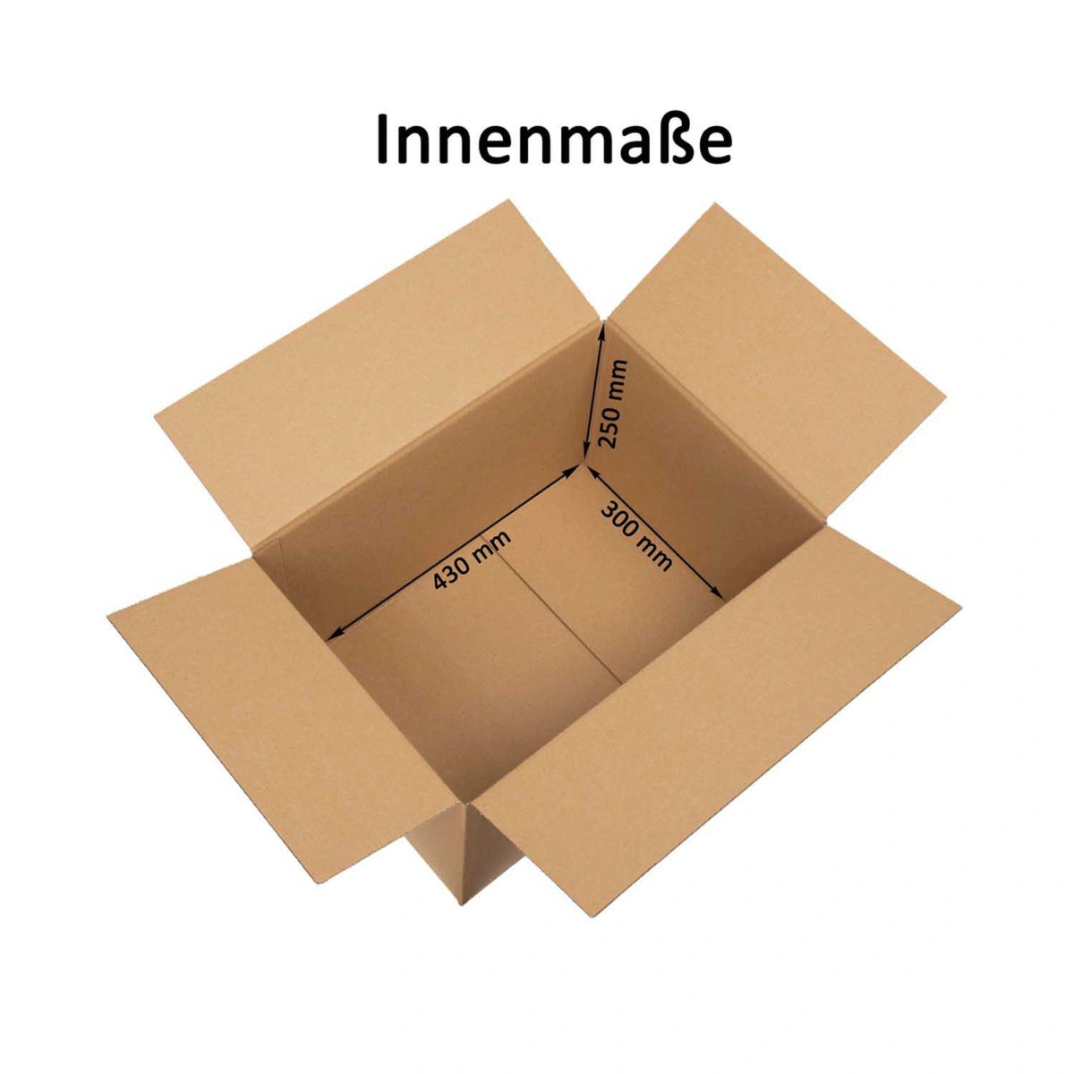 Faltkarton 1-Wellig 427x304x250 mm