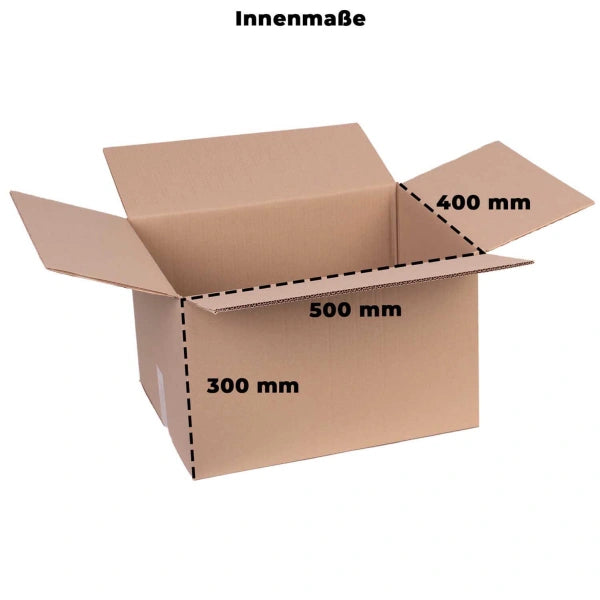 Faltkarton 2-wellig 500x400x300 mm