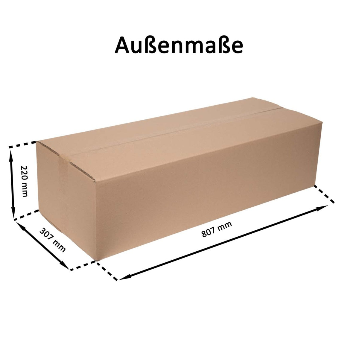 Faltkarton 2-wellig 800x300x200mm