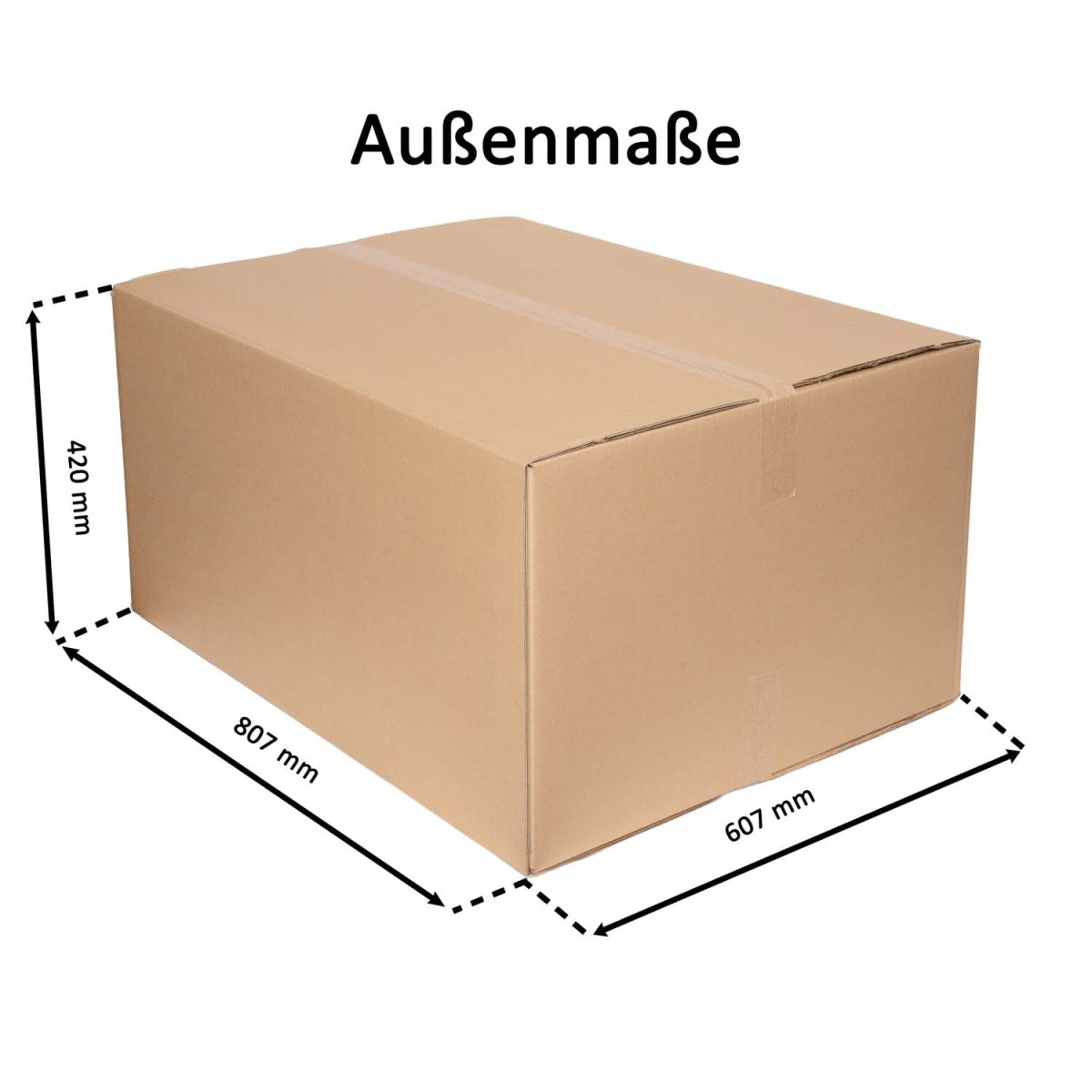 Faltkarton 2-wellig 800x600x400mm