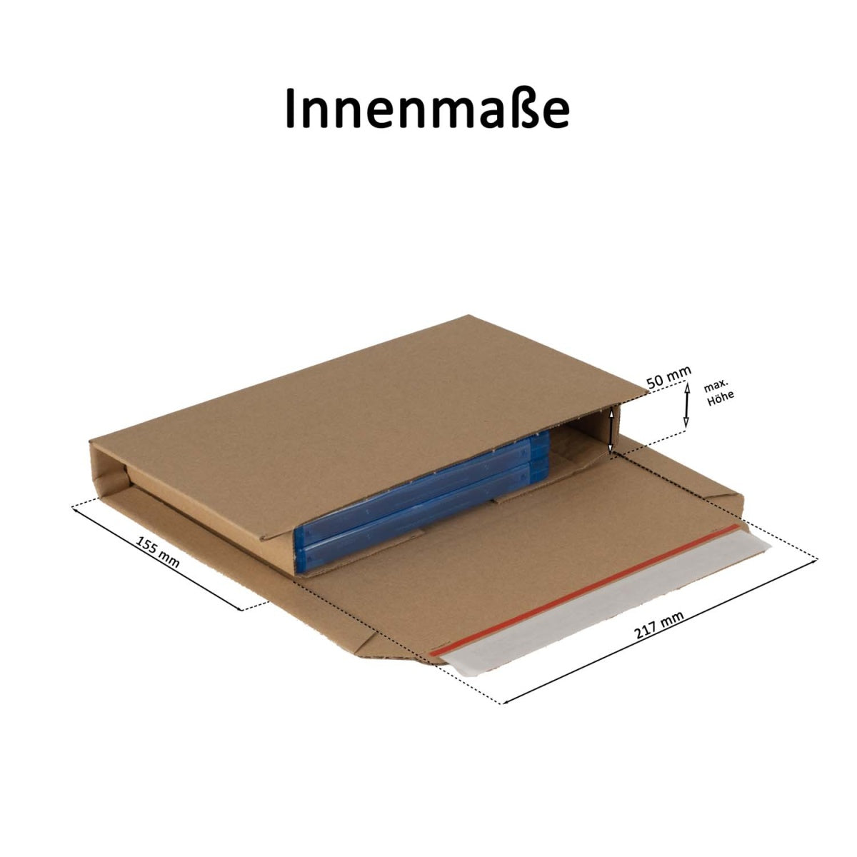 Universalverpackung / Buchverpackung 217x155x10-50mm - DIN A5