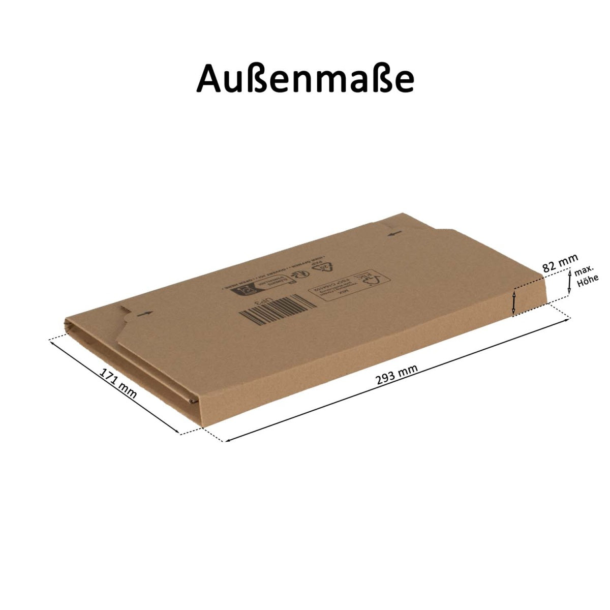 Universalverpackung / Buchverpackung 245x165x20-70mm - DIN A5+